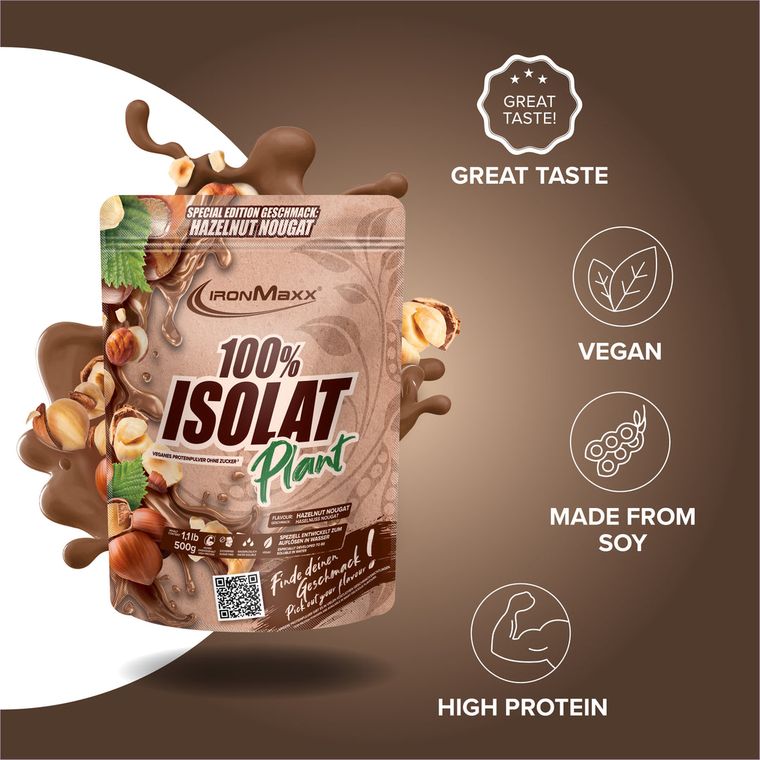 100% Isolat Plant (500g) - Hazelnut Nougat
