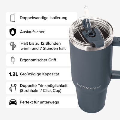 IronMaxx Cup V3.0 (1200ml) - Anthrazit