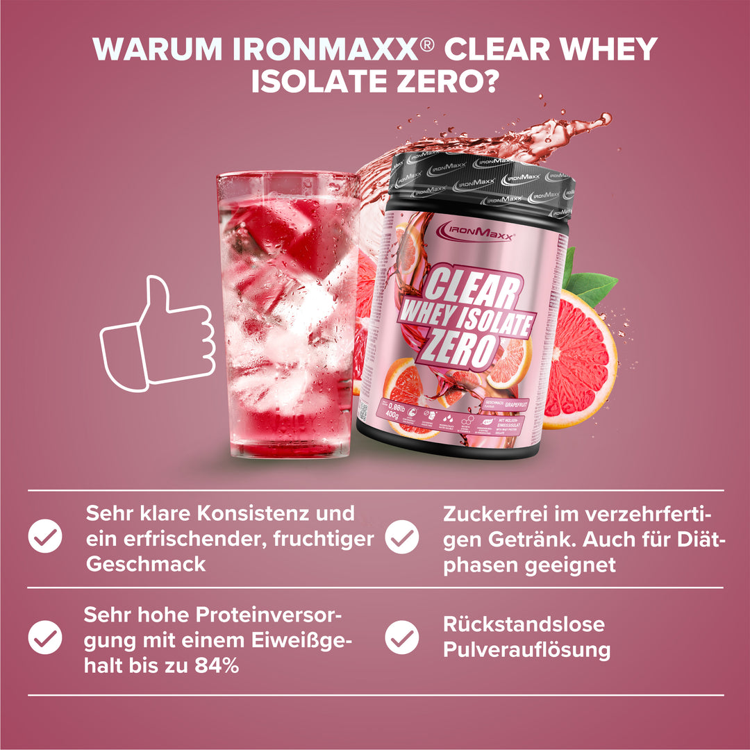 Clear Whey Isolate ZERO (400g) - Grapefruit
