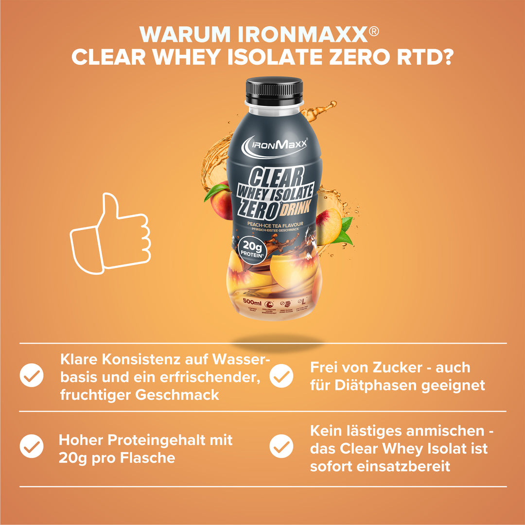Clear Whey Isolate RTD (500ml) - Pfirsich Eistee
