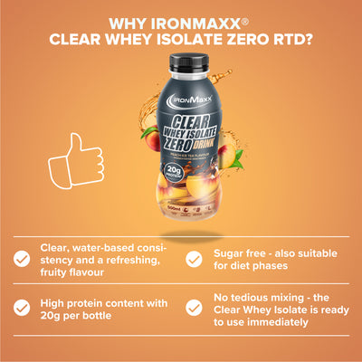 Clear Whey Isolate RTD (500ml) - Peach Ice Tea