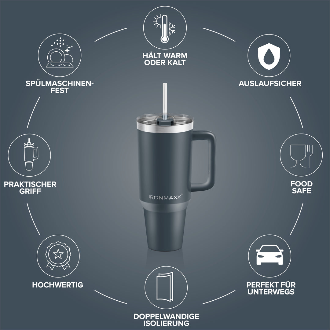IronMaxx Cup V3.0 (1200ml) - Anthrazit