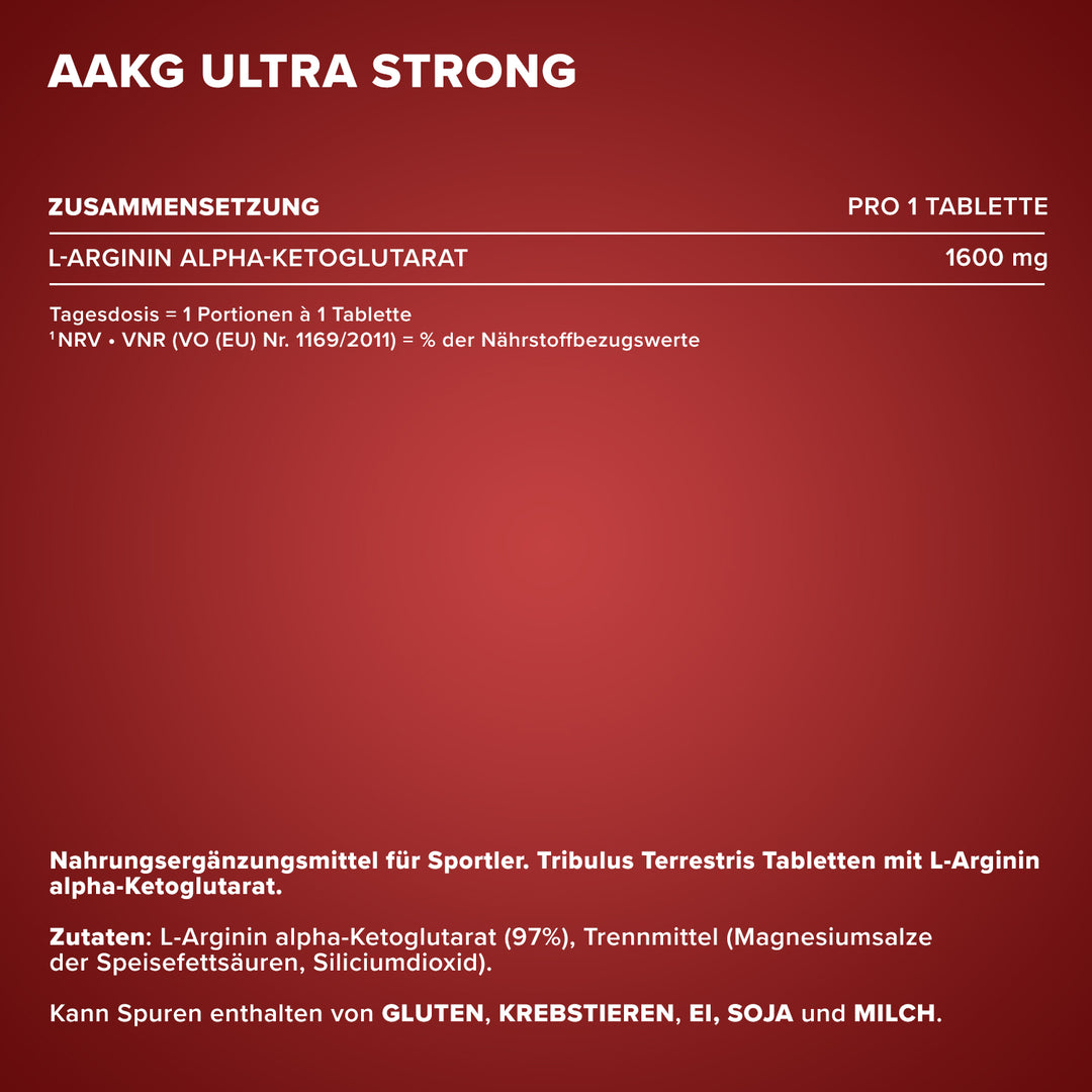 AAKG Ultra Strong - 90 Tabletten à 1600 mg