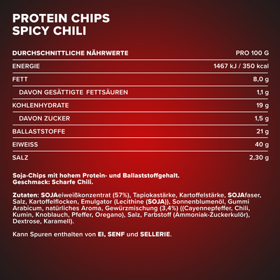 Protein Chips 40 (50g) - Hot Chili