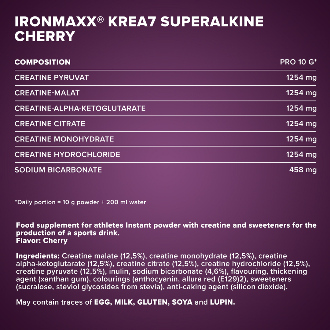 Krea7 Superalkaline Powder (500g) - cherry