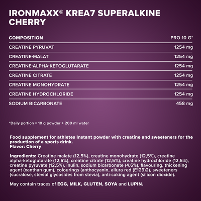 Krea7 Superalkaline Powder (500g) - cherry