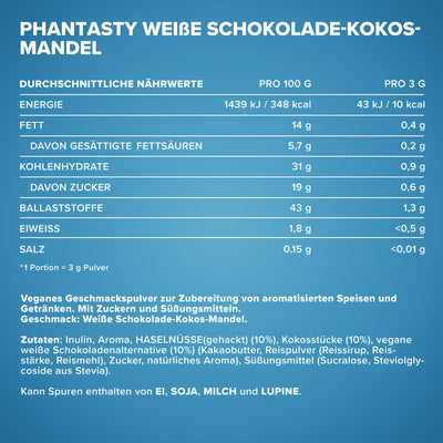 Phantasty (250g) - White Choc Coco Almond