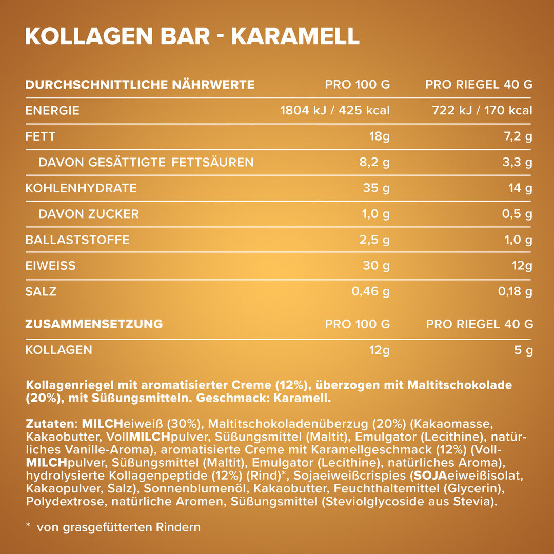 Collagen Bar (40g) - Caramel