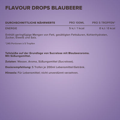 Flavour Drops (50ml) - Blaubeere