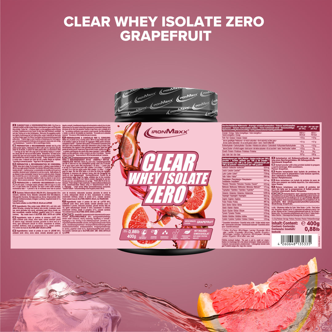 Clear Whey Isolate ZERO (400g) - Grapefruit