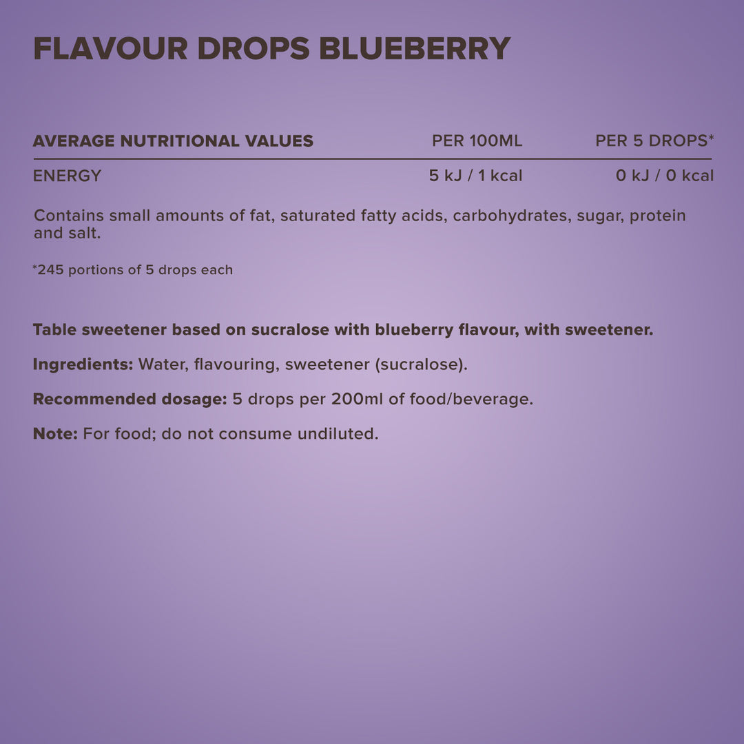 Flavour Drops (50ml) - Blueberry