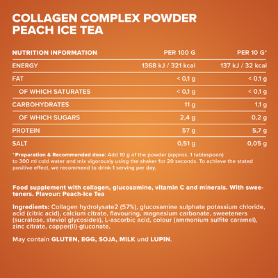 Collagen Complex Powder (300g) - Peach Ice Tea
