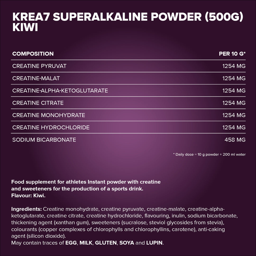 Krea7 Superalkaline Powder (500g) - Kiwi