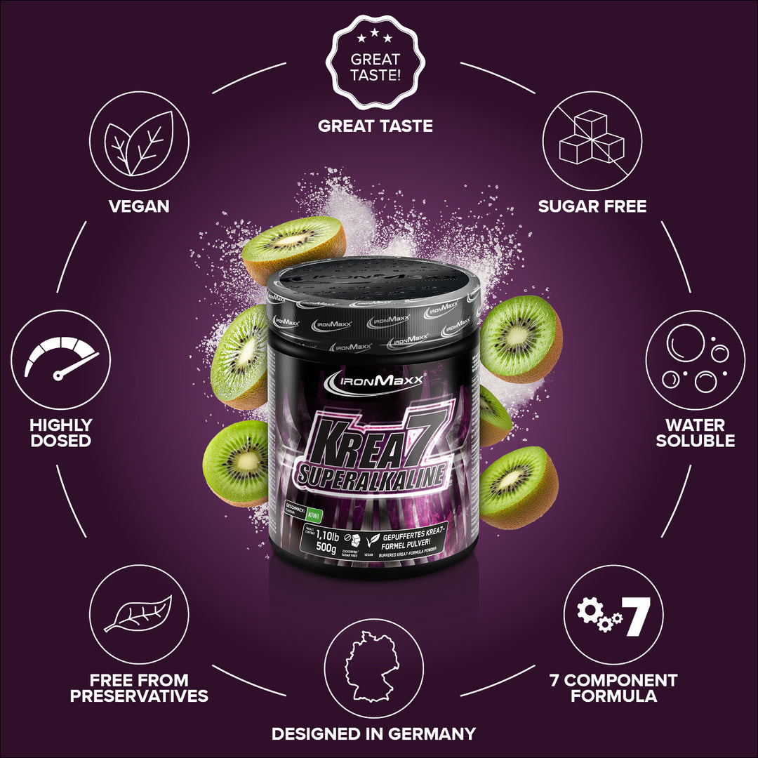 Krea7 Superalkaline Powder (500g) - Kiwi