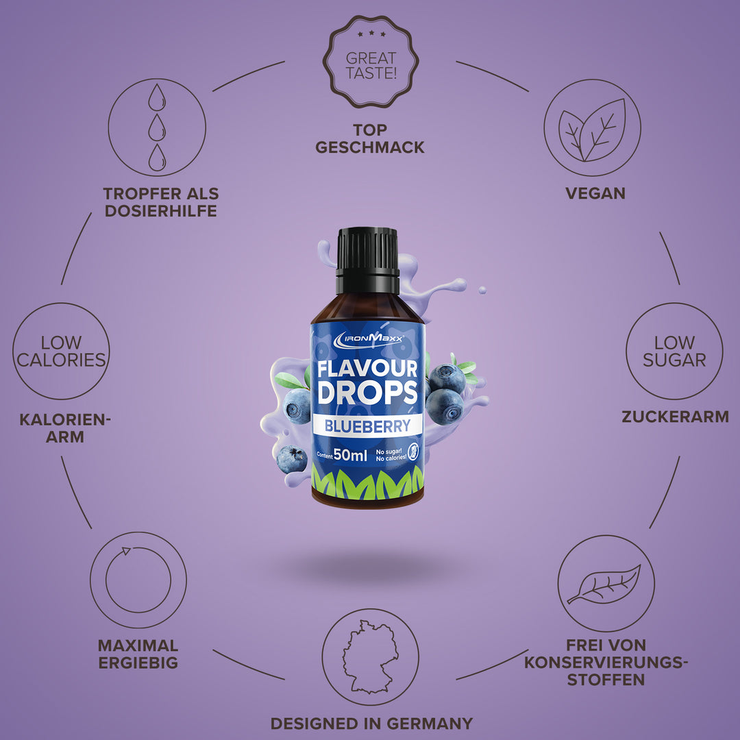 Flavour Drops (50ml) - Blaubeere