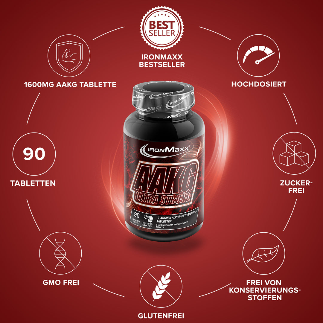 AAKG Ultra Strong - 90 Tabletten à 1600 mg