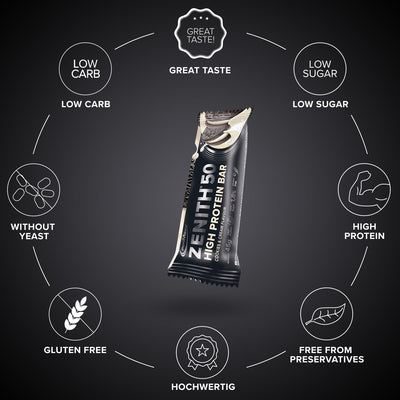 ZENITH® 50 Protein Bar (45g) - Cookies & Cream
