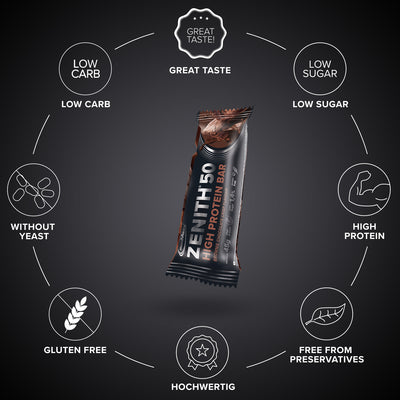 ZENITH® 50 Protein Bar (45g) - Brownie Chocolate Crisp