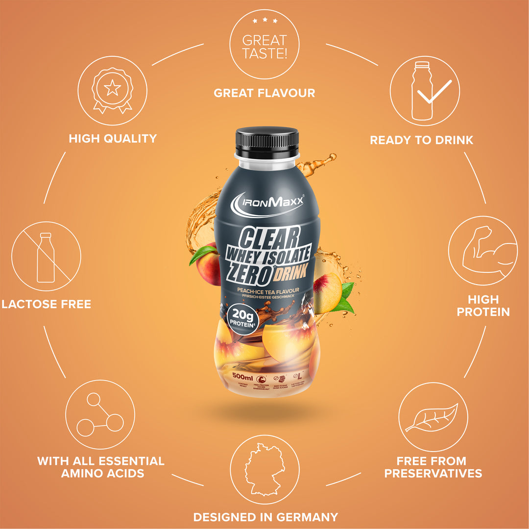 Clear Whey Isolate RTD (500ml) - Peach Ice Tea