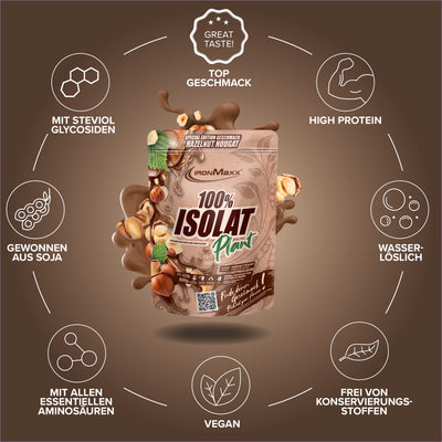 100% Isolat Plant (500g) - Hazelnut Nougat
