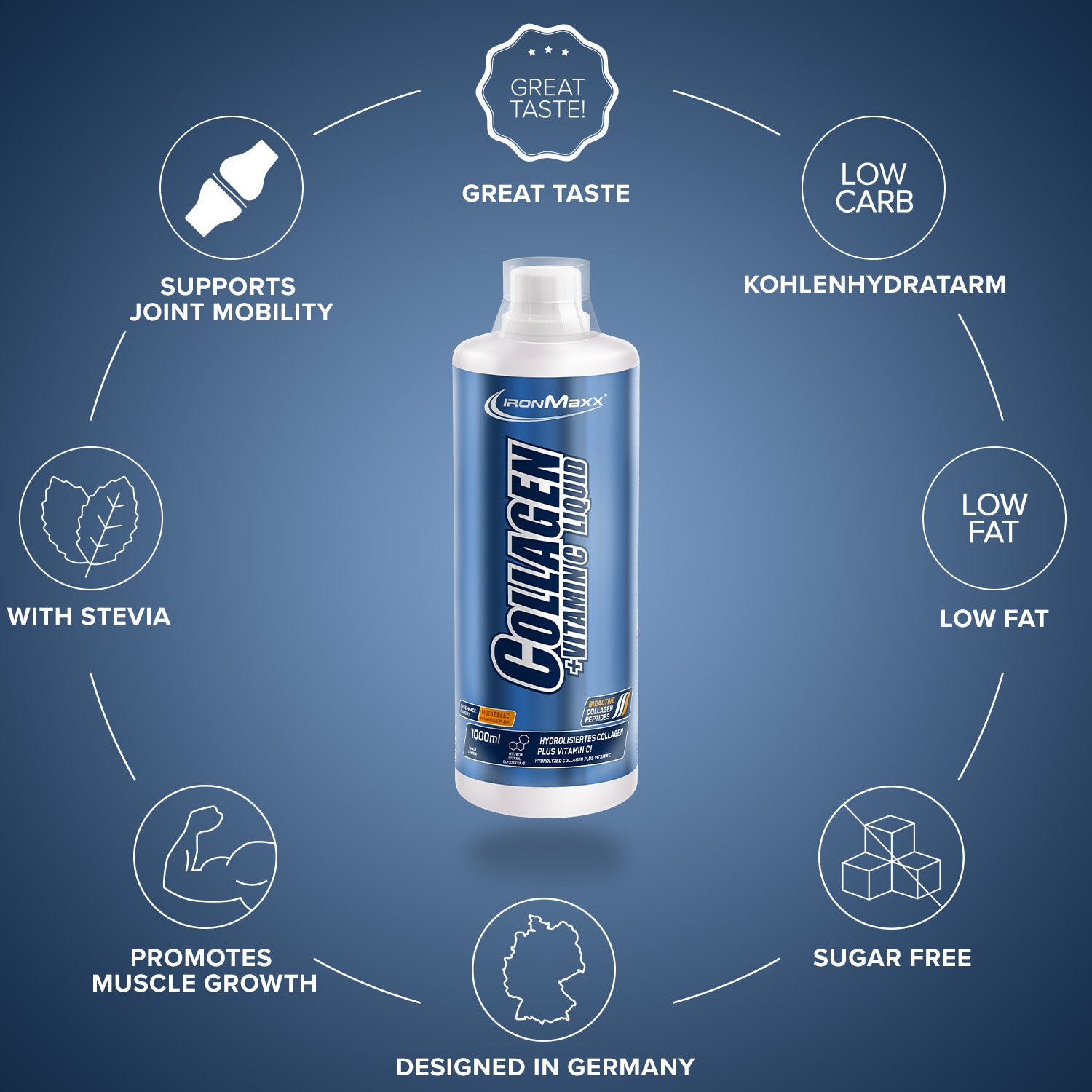 Collagen + Vitamin C Liquid Mirabelle (1000ml)