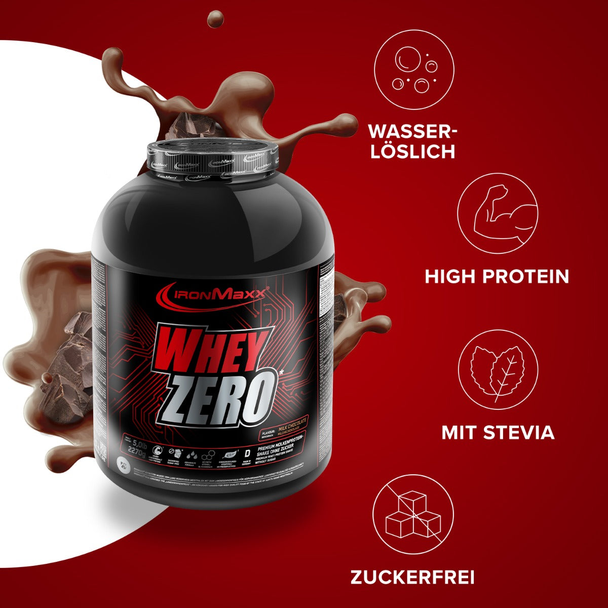 Whey ZERO (2270 g tin)-Milk Chocolate