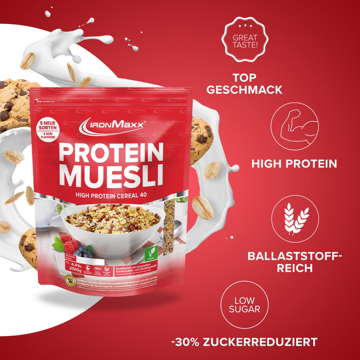 Protein Müsli (2000g) - Dark Chocolate