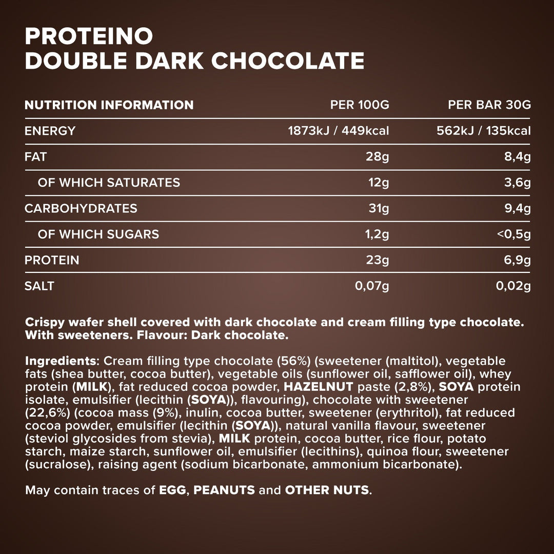 Proteino - (12x30g) Double Dark Chocolate