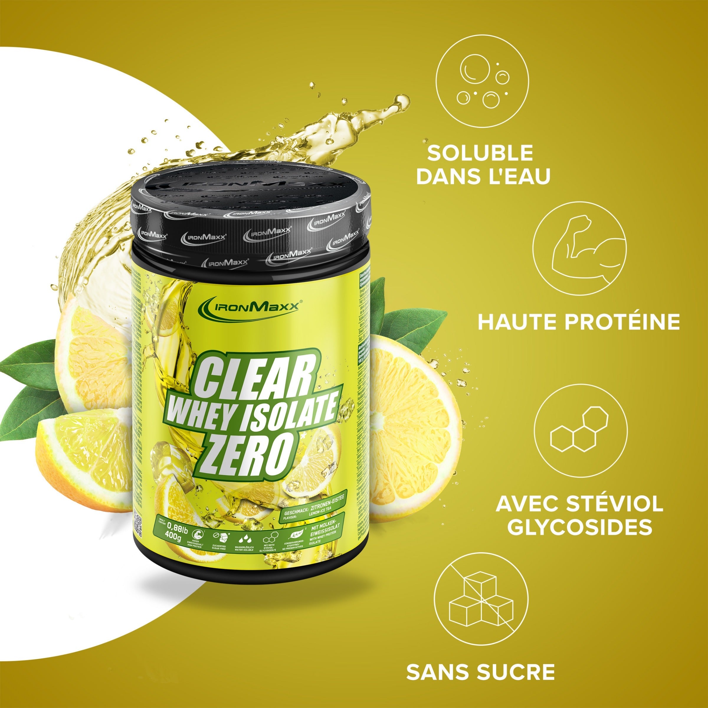 Clear Whey Isolate ZERO - 400g Dose Lemon Ice Tea