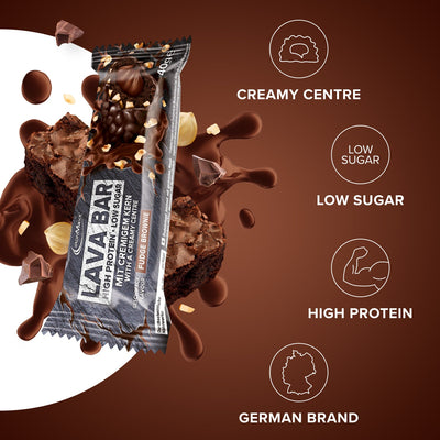 Lava Bar Protein Bar (18x40g) - Fudge Brownie