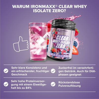 Clear Whey Isolate ZERO (400g) - Wild Berries