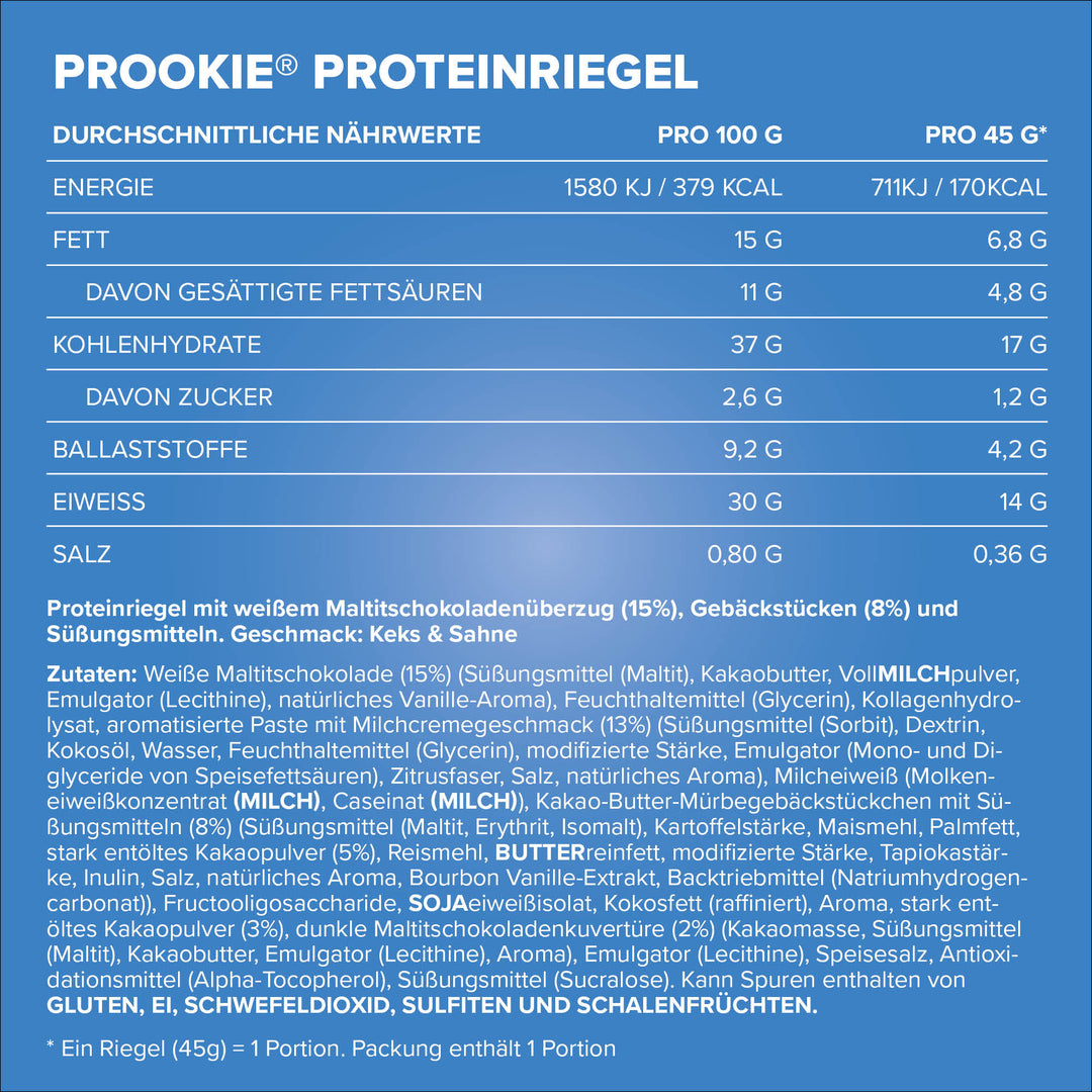 Prookie (16x45g) - Cookies & Cream