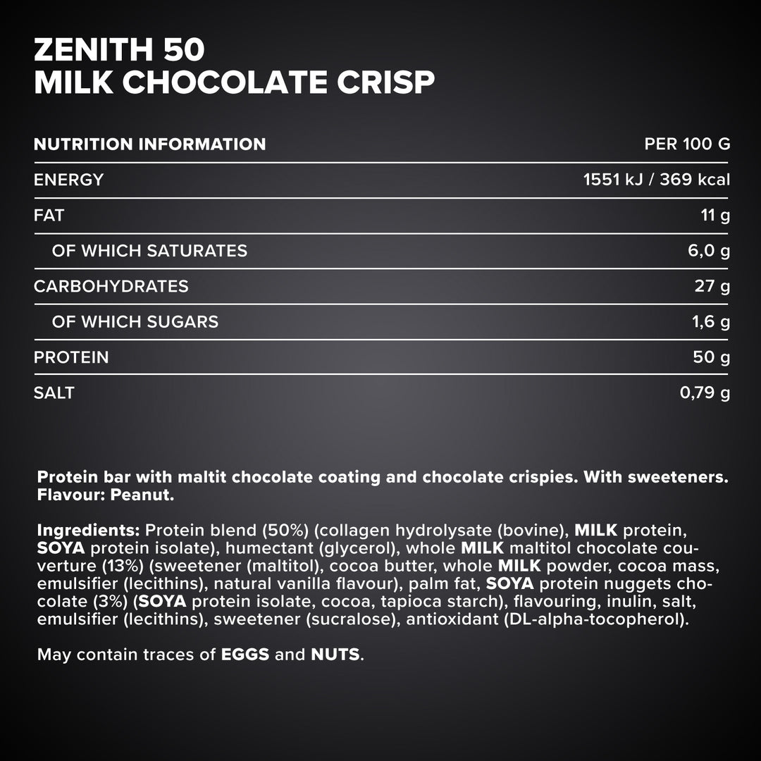 ZENITH® 50 Protein Bar (12x100g) - Peanut