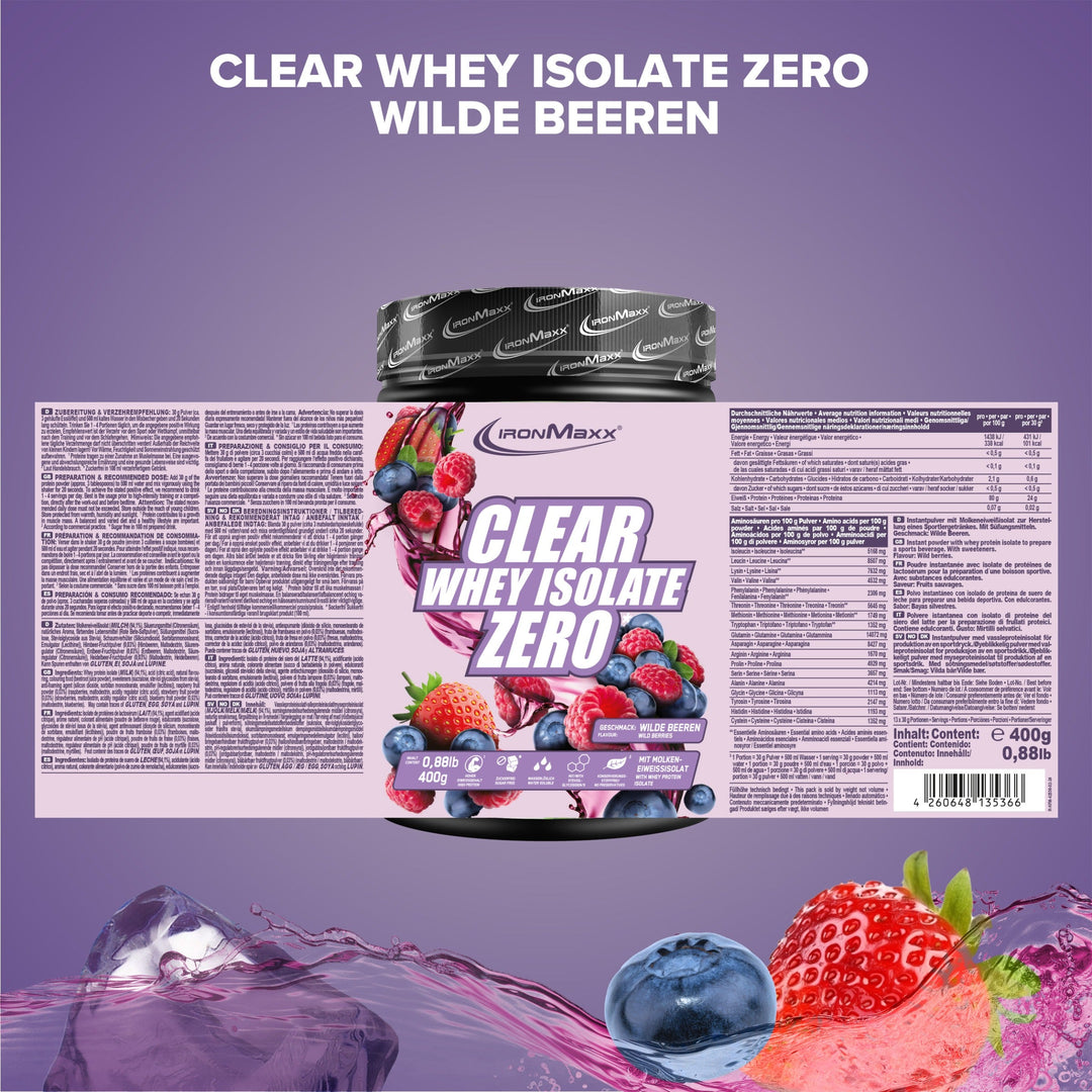 Clear Whey Isolate ZERO (400g) - Wild Berries