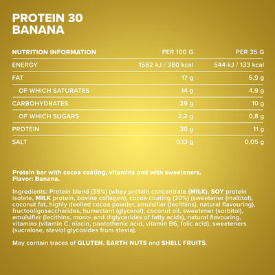 Protein 30 Protein Bar (35g) - Banana