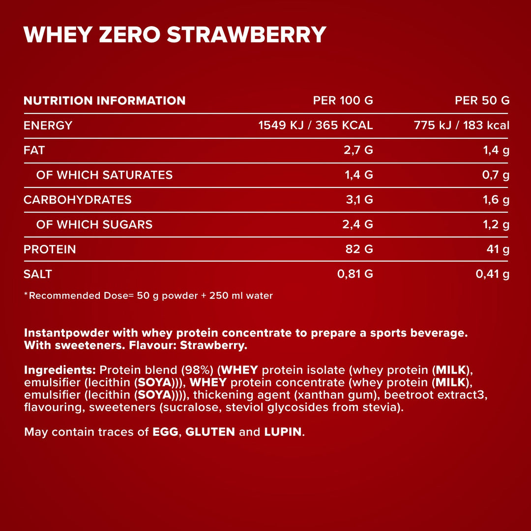 Whey ZERO (908g) - Strawberry