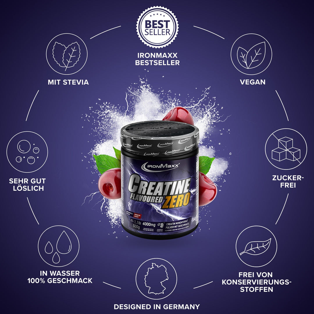 Creatine Flavoured Zero (500g) - Kirsche