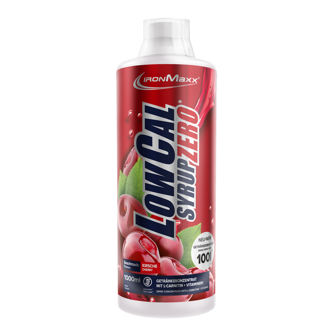 LowCal Syrup Zero (1000ml) - Kirsche