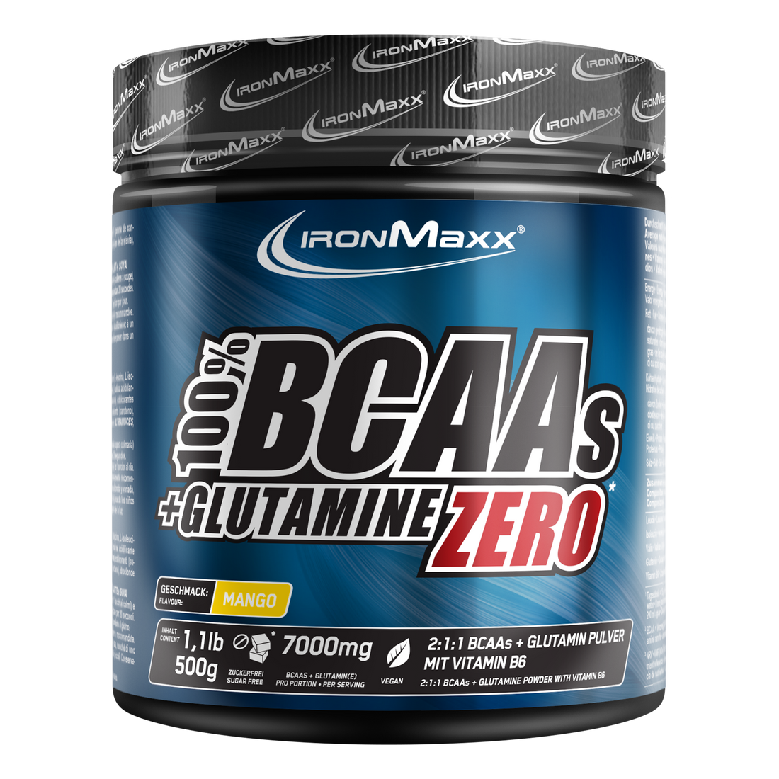 100% BCAAs + Glutamine Zero (500g) - Mango
