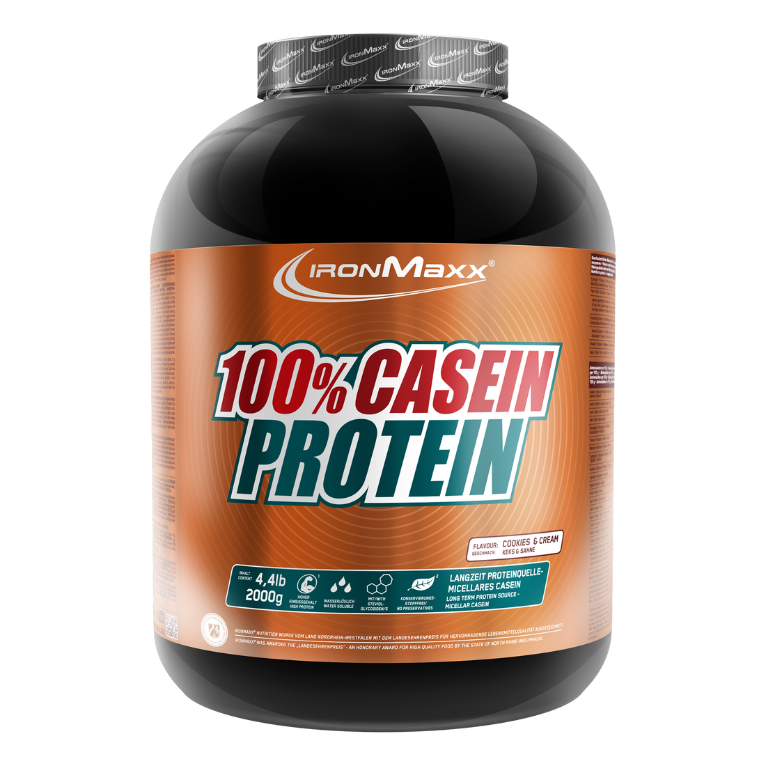 100% Casein Protein (2000g) - Cookies & Cream