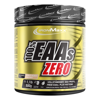 100% EAAs Zero (500g Dose) - Zitrus-Ingwer