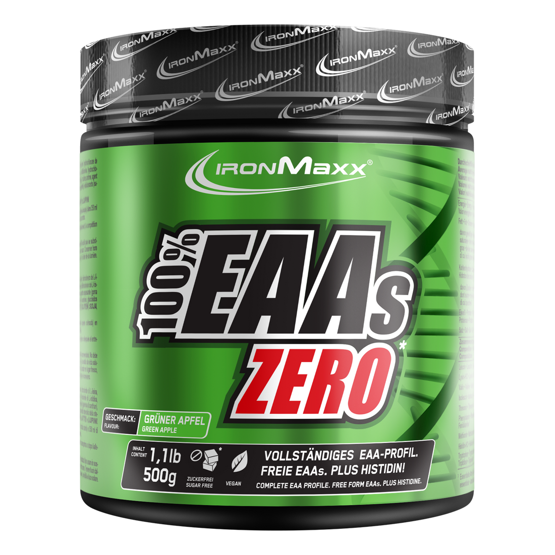 100% EAAs Zero (500g Dose)- Green Apple