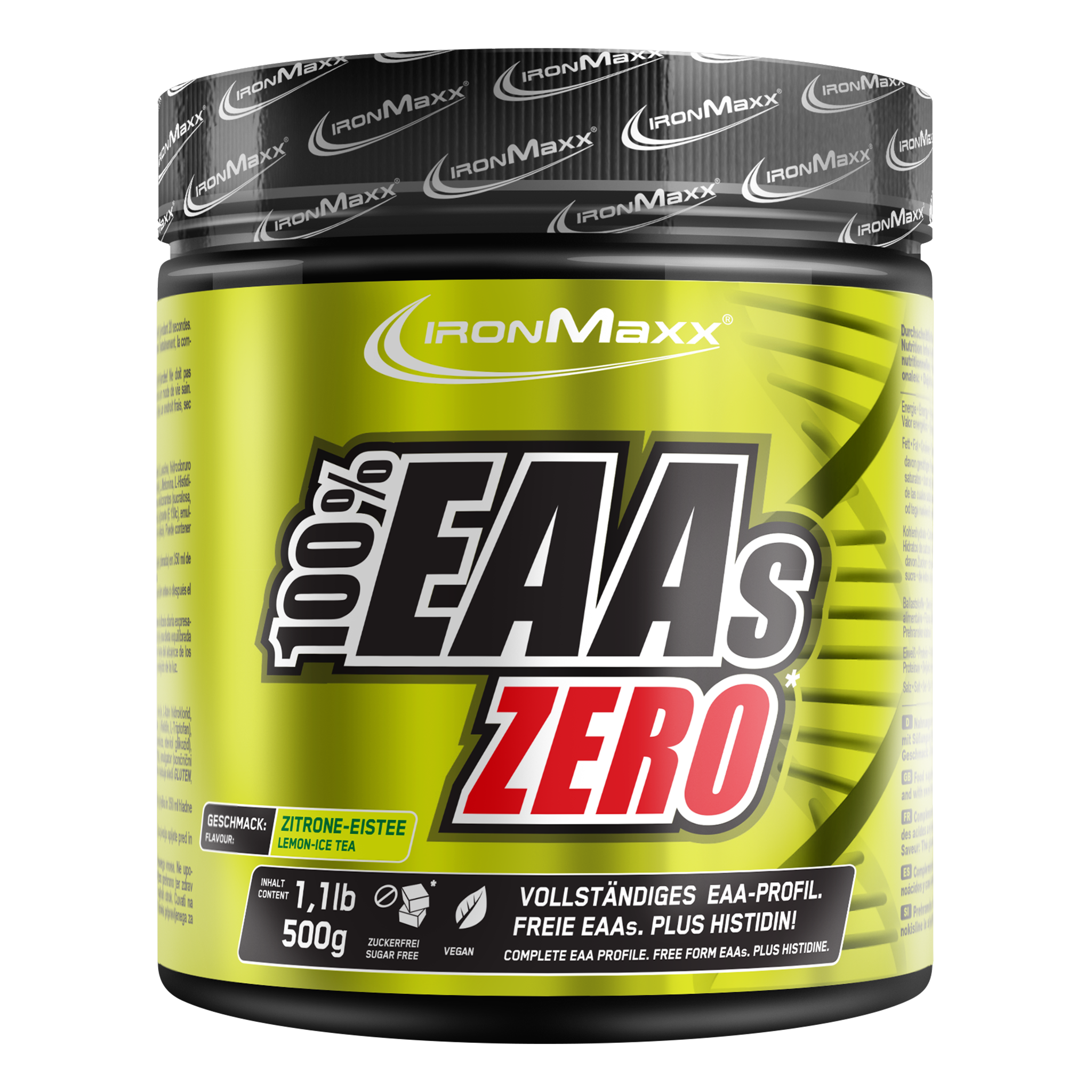 100% EAAs Zero (500g Dose)-Lemon-Icetea