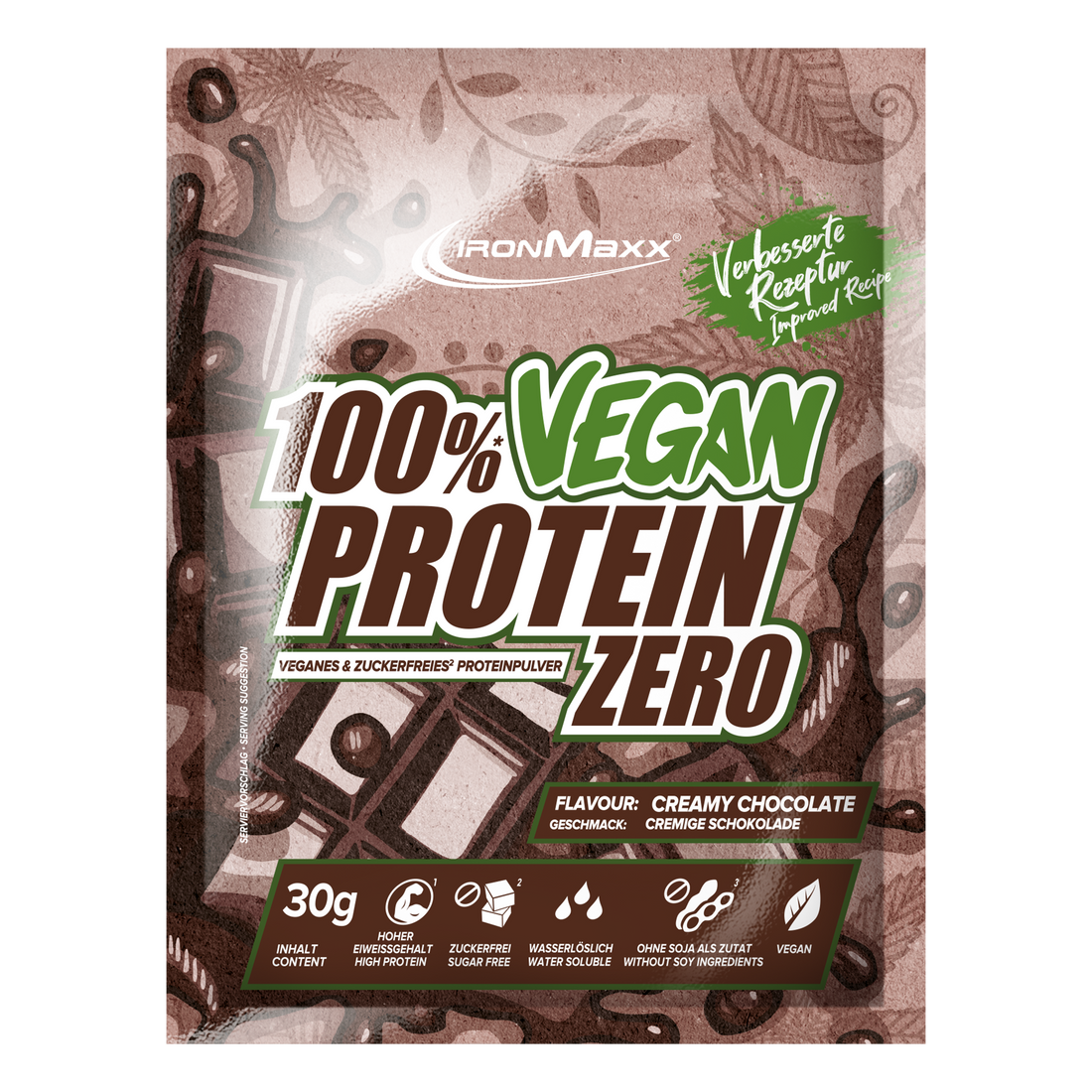 100% Vegan Protein Zero (30g) - Creamy Chocolate