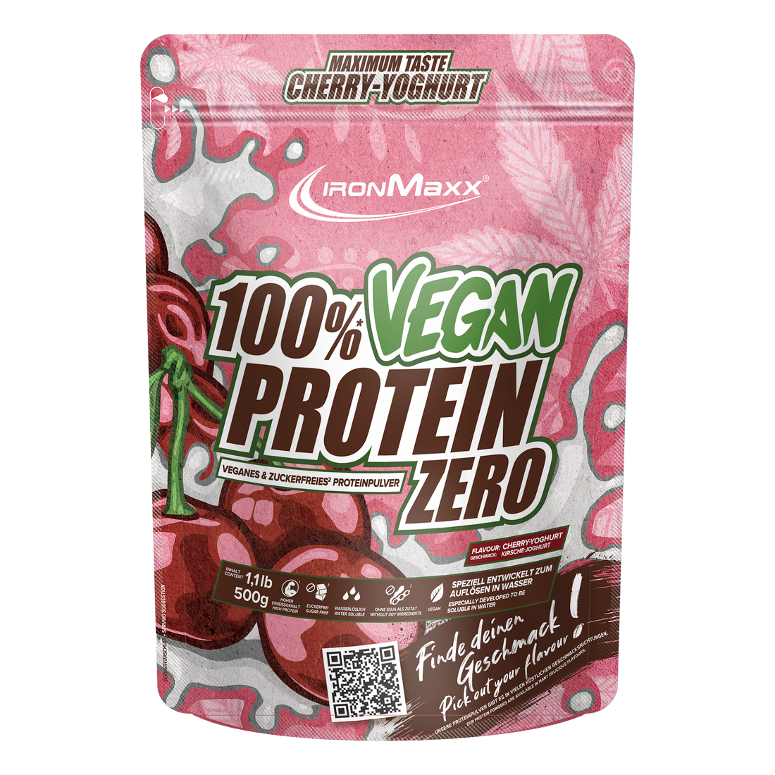 100% Vegan Protein Zero (500g) - Cherry Joghurt