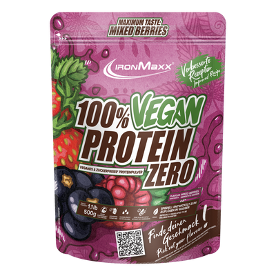 100% Vegan Protein Zero (500g) - Mixed Berries