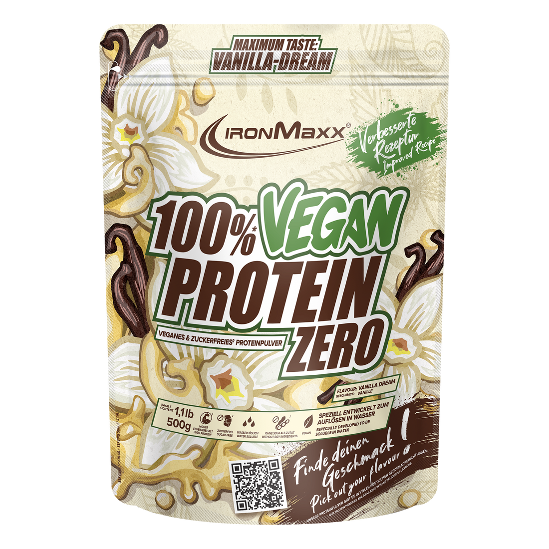 100% Vegan Protein Zero (500g) - Vanilla Dream