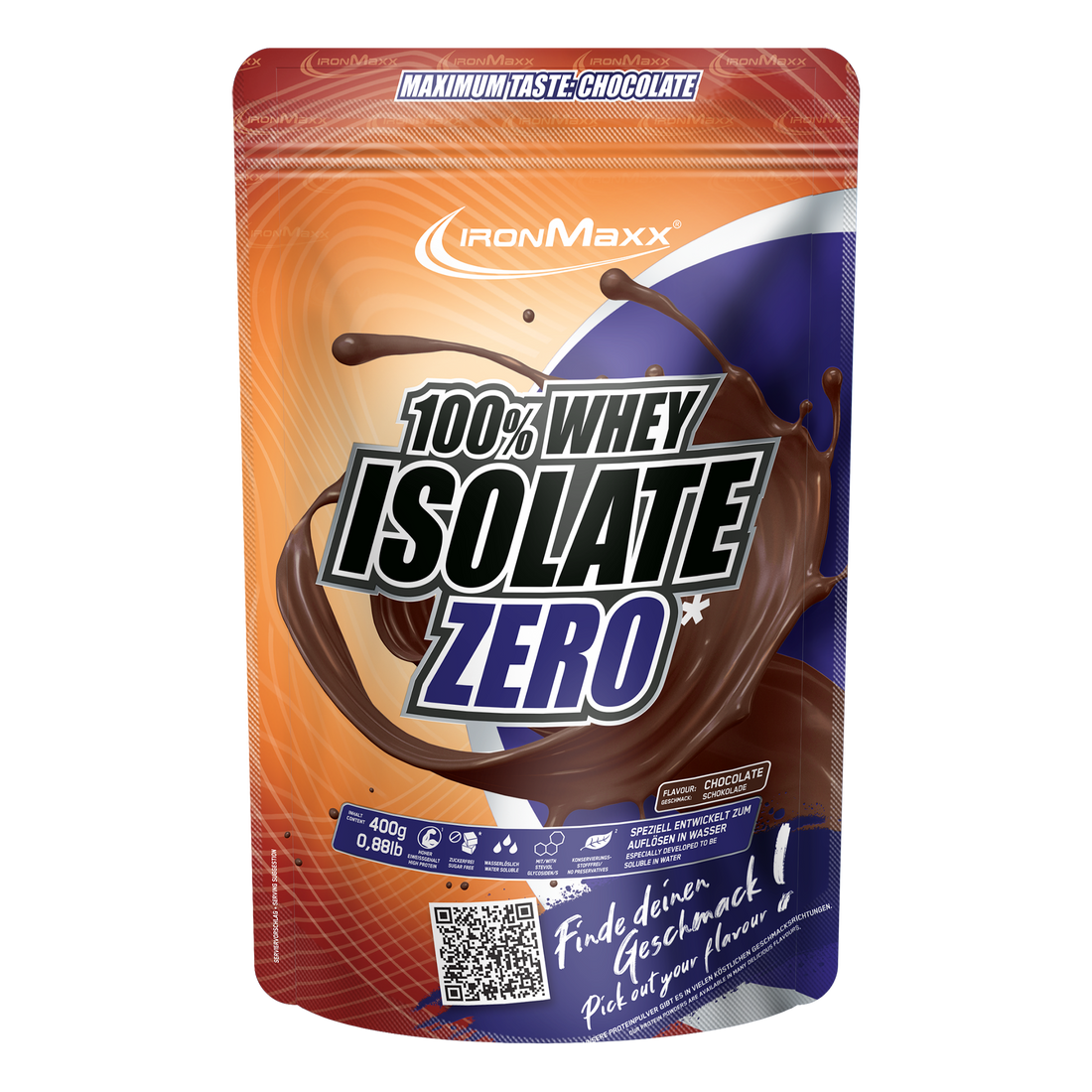 100% Whey Isolate ZERO (400g) - Schokolade