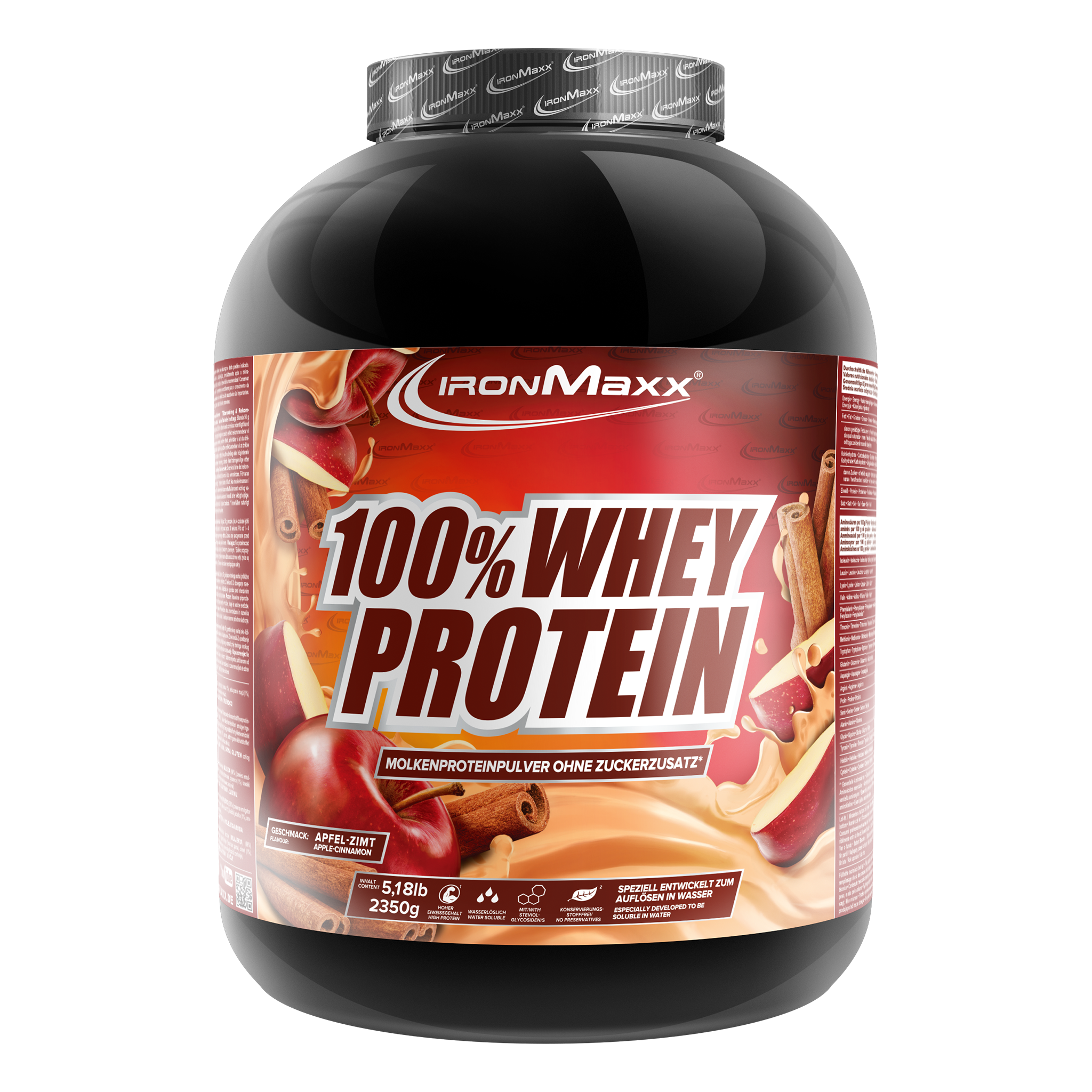 100% Whey Protein - 2350g  Dose - Apfel - Zimt