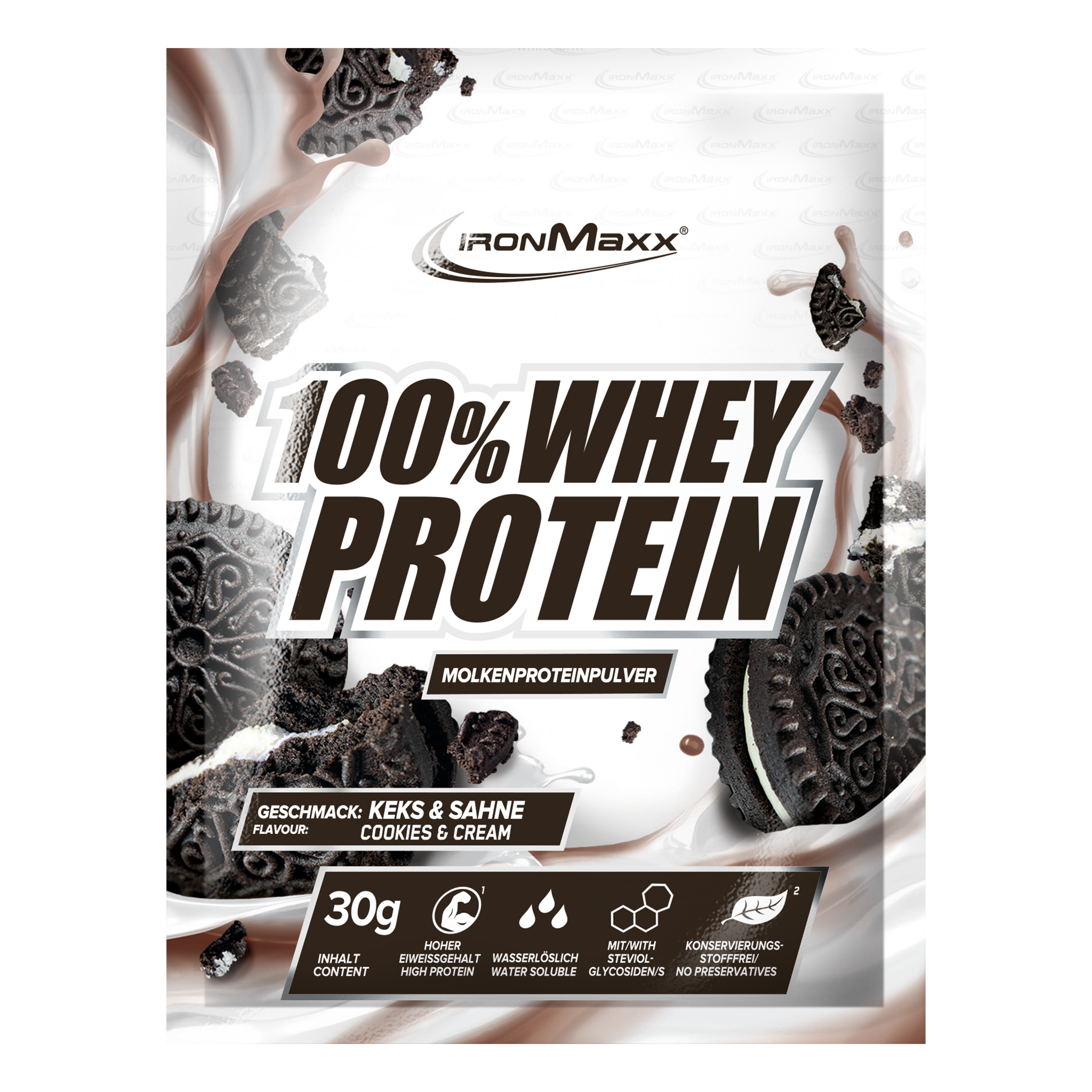 100% Whey Protein - 30g Sachet - Cookies &amp; Cream